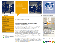 Tablet Screenshot of eine-welt-mv.de